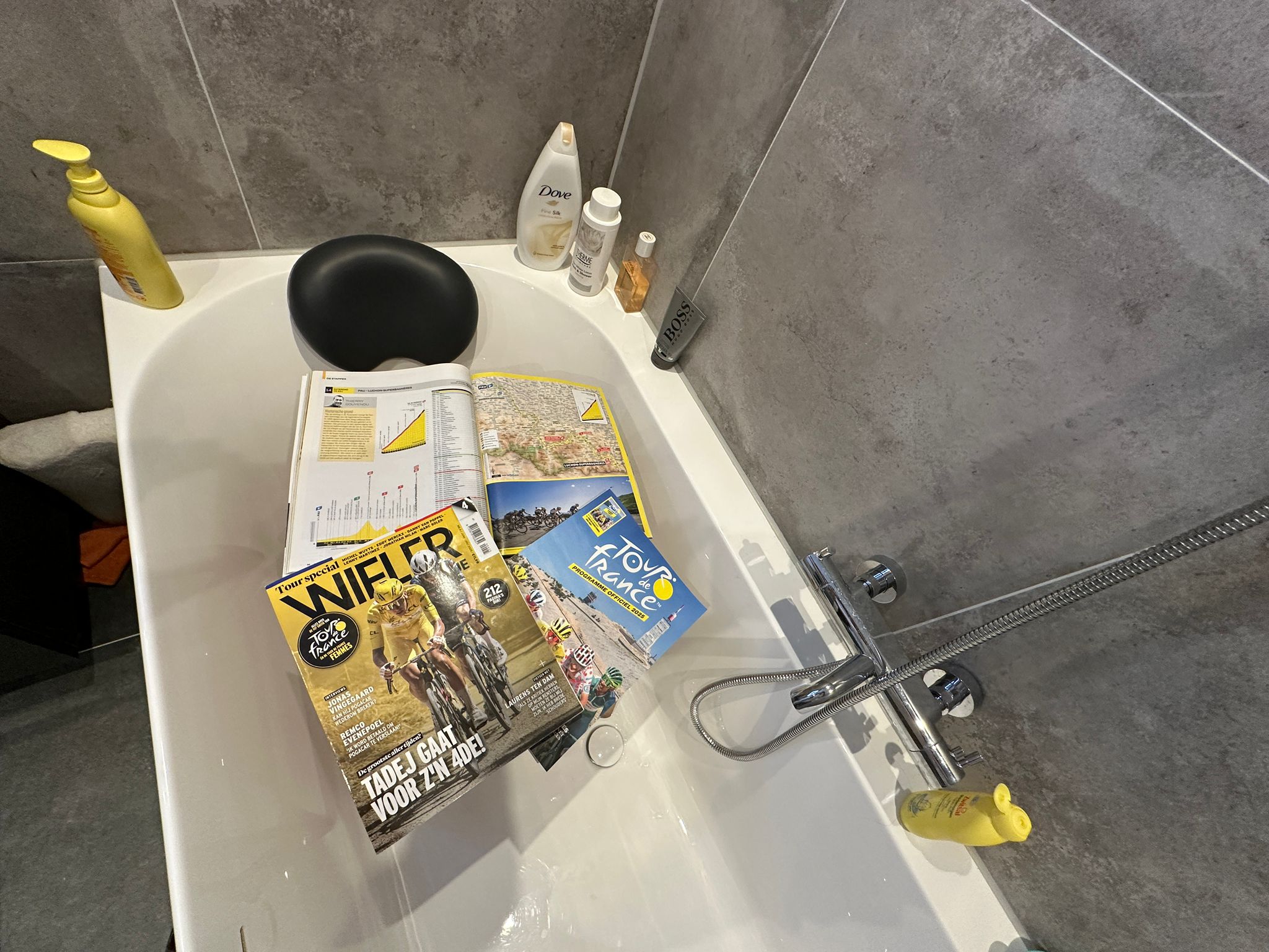 De Tour win je in Bad (column Podcast #6)
